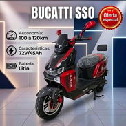 Moto eléctrica Bucatti 2026 batería 72/45 Rendimiento de 120 km Modelo E4 y S90 rin 12. 2550 usd - Img 57921398