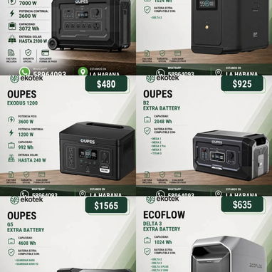 🔥 ESTACIONES DE ENERGÍA ECOFLOW, BLUETTI, OUPES Y COMBOS SOLARES 🔥 - 2/3