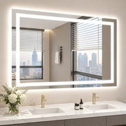 Espejo de baño / tocador LED táctil 70x90 cm - Img 57638742