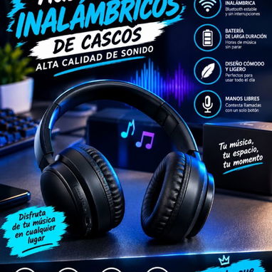 Audífonos inalámbricos de Cascos alta calidad de sonido - 2/2