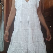 Vestido  blanco talla L - Img 55823365