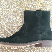 Zapatos negros de mujer - Botas altas de gamuza - Calzado elegante femenino - Botín clásico mujer - Zapato urbano suela - Img 55482197