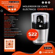 ☕ MOLERDOR ☕ DE CAFE ELECTRICO CHEFFANO. TENEMOS MENSAJERÍA CON FACTURA Y GARANTÍA. TLF 54833699 - Img 57823395