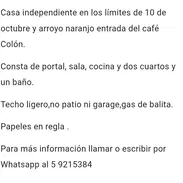 Casa independiente en el café colón $4000 llamar al +53 5 9215384 - Img 57630287