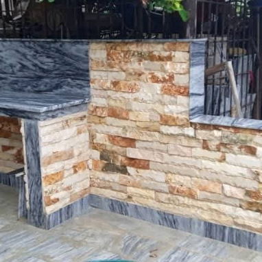 Enchape de piedra jaimanita y laja para eliminar la humedad y remodelar su hogar o negocio. Somos 1ra mano 💯% calidad. - Img 119326357