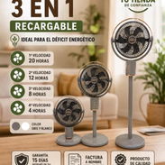 VENTILADORES RECARGABLES 3 EN 1 JYSUPER - Img 57385221