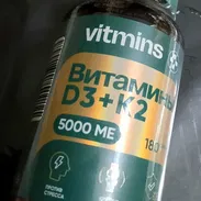 Vitamina D3 más K2 Pomo con 180 capsulas - 8 usd. - Img 53317871