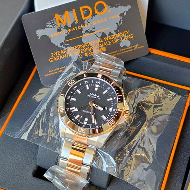 🛑 ¡ estreno ! 🛑 hermoso, joya suiza ⌚️ mido elegancia formal combinada con robustez - Img 122367376