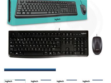 Kit de teclado y mouse Logitech mk120 sellado en caja - Img main-image-46149274