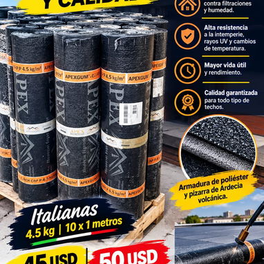 Cemento gris y cola porcelanico.. mantas de techo - 3/3