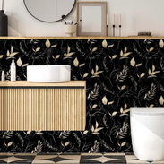 Papel para dormitorios, salas, baño, impermeable extraible(43 X 180 cm ) - Img 54307298