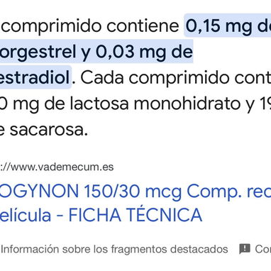 Pastillas anticonceptivas MICROGYNON 2000 cup - Img 122980775