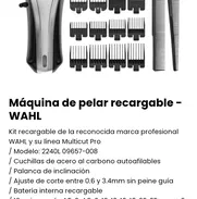 Máquina de pelar recargable - Wahl. Nueva - Img 50189019