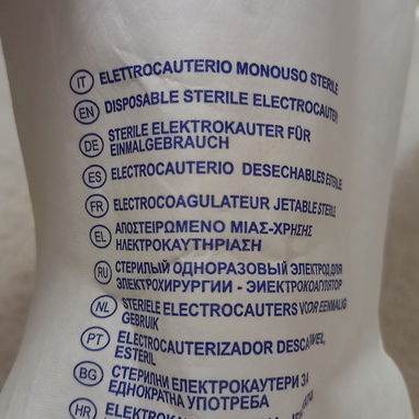 ELECTRODO ESTÉRIL DESECHABLE PARA TÉCNICAS ELECTROQUIRÚRGICAS - ELECTROCOAGULADOR - Img 121479550