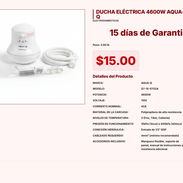 DUCHA ELÉCTRICA 4600W AQUA-Q VPT#-0116 - Img 55219731