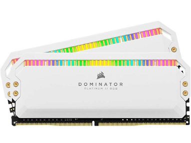 0km✅ RAM DDR4 Corsair Dominator Platinum RGB 16GB 3600mhz White 📦 Disipadas, 2x8, CL18 ☎️56092006 - Img main-image-45445030