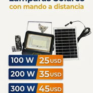 Lámpara solar recargable 100, 200, 300 w con mando a distancia - Img 55046160