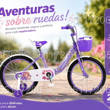 Bicicletas para niñas medida 20 - 3/6