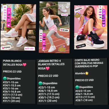 Tenis de niñas - 3/9