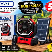 Ventilador f6 recargable con paner solar - Img 58019890