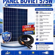 PANEL SOLAR DE 575W Y CABLE SOLAR - Img 56848587