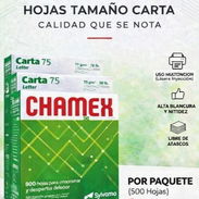 Hojas blancas tamaño carta estándar 500 unidades ideal para servicios de impresión y trabajos de oficina - Img 58183002