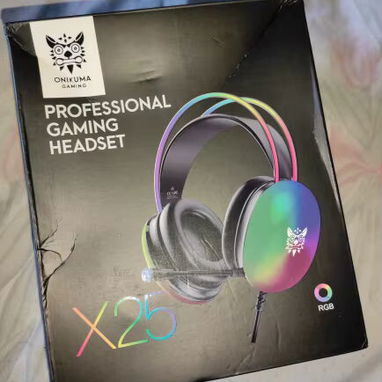 GANGA🉐NUEVOS AUDIFONOS RGB GAMER, EN BLANCO Y NEGRO.CON TRANSPORTE INCLUIDO - Img 102777937
