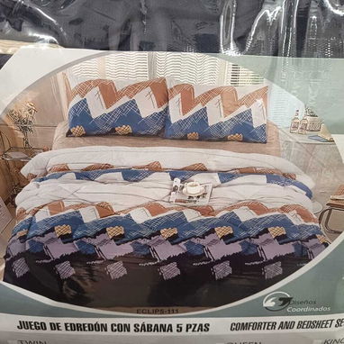Juego de Edredón – 5 Piezas (Full) 💰 Precio: 40 USD, incluye además dos fundas y dos sábanas. 📞56249037 - Img 123915789