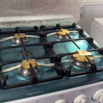 Cocina con horno 6 Hornillas de Gas 30 pulgadas MILEXUS Color Blanca, Magneto Precio $440 USD Transporte Incluido - 6/6