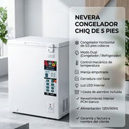 Nevera 5 pies Marca Chiq de Luz interior y Cerradura con llave Precio $310 USD con transporte gratis  Garantía y factura - Img 57673560