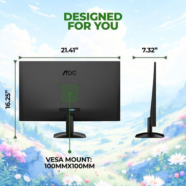 Monitor AOC 24B35H3 - LED de 24" IPS Full HD (1920 x 1080) 120Hz , sincronización adaptativa, VGA y HDMI 52815418 - Img 122481576