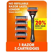 * Maquina de afeitar Gillette Fusion 5+ 5 repuestos - Img 54759413