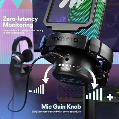 (X) MAONO Micrófono USB con cancelación de ruido – DGM20 - Img 126484498