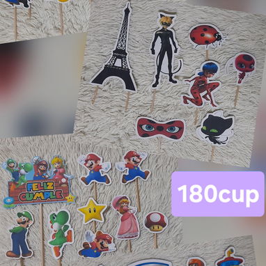 Cinta para arco de globos, libritos, velas, toppers, piñatas, caretas, cortinas, manteles, vasos, jugueticos, confituras - Img 124843996