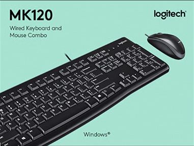 Kit Logitech MK120 Teclado y Mouse de cable nuevo en caja - Img main-image