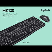 Kit Logitech MK120 Teclado y Mouse de cable nuevo en caja - Img 45450377