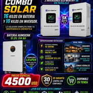 Inv.10k/bat.16k⚡Combo Solar 110/220V☀️ 2Inv Eco Whorty + batería Humsienk ⚡ Em - Img 55572974