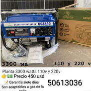 Planta eléctrica 3300 v 110 y. 220 v - Img 55925902