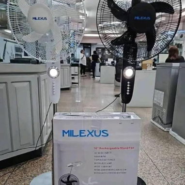 Ventilador Recargable 16 pulgadasde de Pedestal marca Milexus Batería Litihum duración 8 horas Precio $85 USD Transporte - Img 114186323