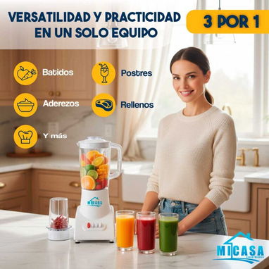 LICUADORA 3 EN 1 MICASA 1.5Litros - 3/4