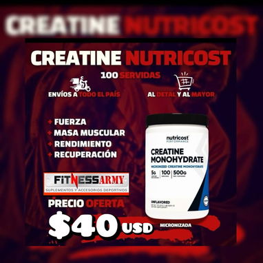 40usd CREATINA MONITRATADABY MICRONIZADA NUTRICOST 56799461 - Img 90271341