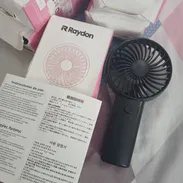 Mini ventilador portátil a pilas usa 2 AAA para las largas horas contínuas de apagón sin poder recargar - Img 55971179