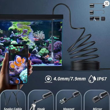 CAMARA ENDOSCOPICA PARA ANDROID Y IPHONE👀 1 METRO 👀 5mm 👀 USB - TIPO C - V8 - Img 105499889