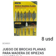 Juego de brocas planas para madera - Img 53543637