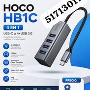 Hoco HB1C – Adaptador 4 en 1 Tipo‑C a USB 3.0 - Img 57028797