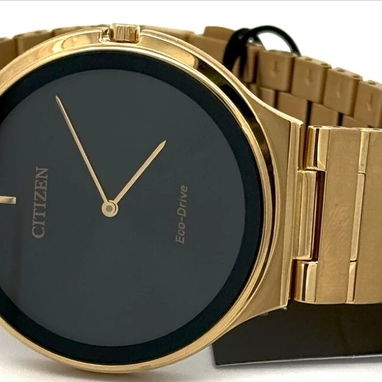 CITIZEN ECODRIVE STILLETO (AR3112-57E) DE 39MM , UNISEX EN ACERO INOXIDABLE DORADO Y CRISTAL DE ZAFIRO , NUEVO  58049738 - Img 118885164