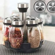 Set de seis envases para condimentos con base giratoria (G&L) - Img 55079837