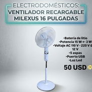 Ventilador recargable MILEXUS 16 pulgadas - Img 54260524