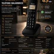 TELEFONO INALAMBRICO DE UNA BASE PANASONIC- KX-TGB310LAB Nuevas en caja - Img 56403226