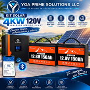 *KIT SOLAR:*  4kw   ⚡*INVERSOR:* SUNRY 4kw  🔋*2 BATERIAS:*  Buknuwo  12.8v x 150ah = 3,8kwh - Img 58277283